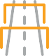 Een afbeelding van een icoon op Ligowave.nl waarop een autosnelweg staat die aangeeft dat verkeersmanagement via een draadloze WiFi dataverbinding geregeld kan worden.