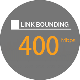 Afbeelding op Ligowave.nl waarop het getal 400 Mbps staat wat aangeeft dat het Basis station LigoPTP 5-N Unity voor een draadloos netwerk een snelheid van 400 Mbps heeft.