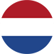 Een ronde afbeelding van de Nederlandse vlag op Ligowave.nl